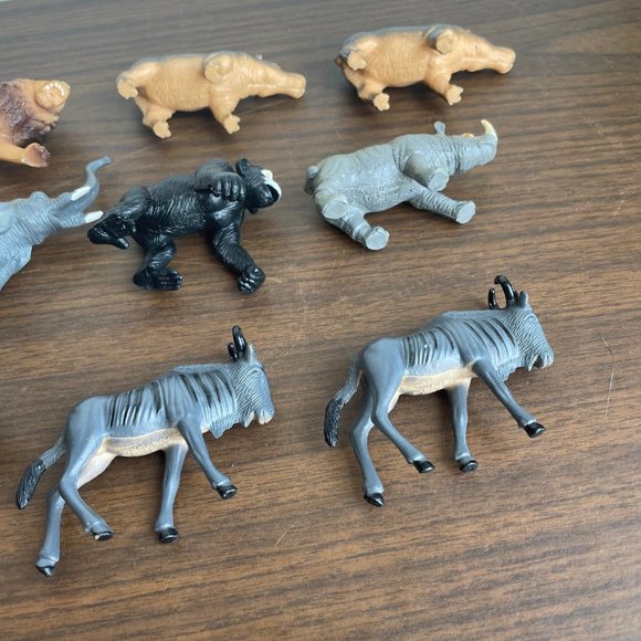 90s T.M. Wild Animal Hard Plastic Toy Lot - Picture 4 of 10